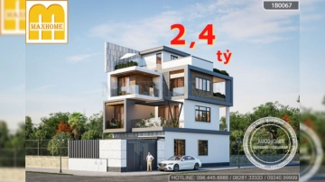 Căn nhà hiện đại 3 tầng 1 tum đẹp xuất sắc với chi phí rẻ bất ngờ | MH02971