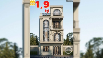 Mẫu biệt thự phố tân cổ điển 3 tầng 1 tum độc đáo nhất 2024 | MH02880