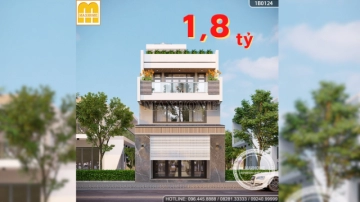 Mẫu nhà 2 tầng 1 tum mái bằng ĐẸP HÚT HỒN tại Hà NAM | MH02982