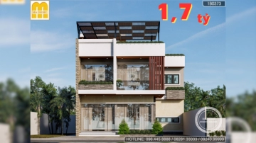 BÁN BẢN VẼ biệt thự hiện đại 2 tầng 1 tum đẹp sang trọng FULL công năng GIAO NGAY | MH03197