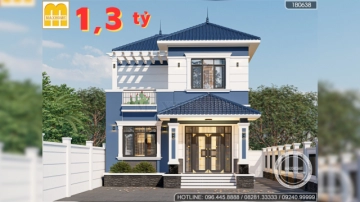 Mẫu nhà 2 tầng mái Nhật Quốc Dân đẹp hiện đại, giá rẻ chưa bao giờ hết HOT | MH03222