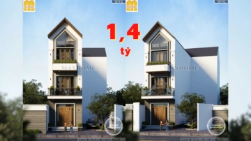Khám phá mẫu nhà phố mái Thái hình chữ L độc đáo | MH04245
