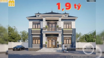 Biệt thự 2 tầng 5 phòng ngủ mái Nhật HOT nhất 2025 – Đỉnh cao thiết kế đáng mơ ước | MH04834