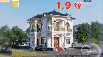 Biệt thự tân cổ điển 2 tầng mái Nhật đẹp sang trọng mê đắm mọi ánh nhìn | MH04803