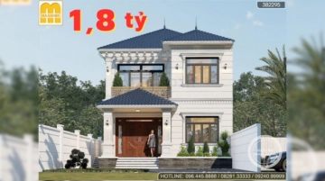 Mẫu nhà 2 tầng 4 phòng ngủ mái Nhật ĐẸP LỊM TIM ai nhìn cũng mê | MH04874