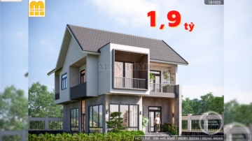 Mẫu nhà 2 tầng mái Thái hiện đại khiến ai nhìn cũng mê | MH04821