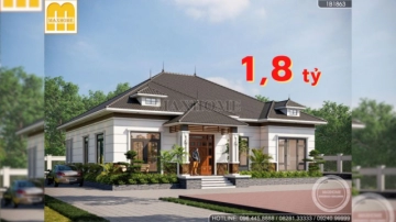Tham khảo mặt bằng nhà cấp 4 5 phòng ngủ full chi tiết từng góc nhà | MH04640
