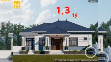 Vẻ đẹp vượt thời gian của mẫu nhà cấp 4 mái Nhật 4 phòng ngủ | MH04699
