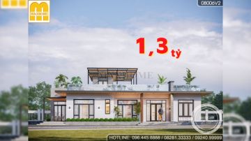 LẠ MẮT với mẫu nhà 1 tầng 1 tum mang phong cách hiện đại ở Vĩnh Long | MH02396