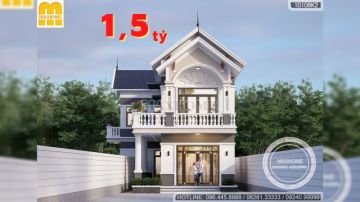 Mẫu nhà 2 tầng mái Thái chữ L ở nông thôn chi phí cực rẻ | MH02323