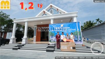 Maxhome bàn giao nhà vườn mái Thái siêu đẹp tại Đồng Nai | MH01482