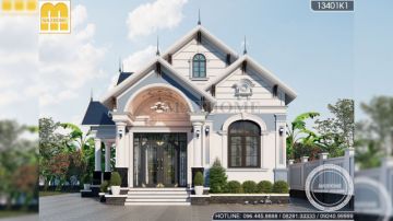 Maxhome thiết kế mẫu biệt thự vườn mái Thái hoành tráng tại Long An | MH01661