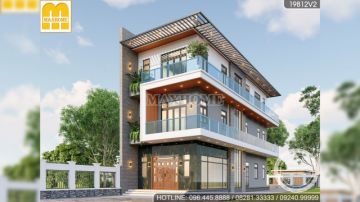 Maxhome thiết kế mẫu nhà phố 3 tầng hiện đại ĐẸP và KINH TẾ nhất 2023 I MH01753