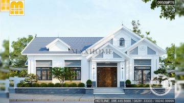 Nhà cấp 4 mái Thái đẹp do Maxhome thiết kế tại Phú Thọ | MH01393
