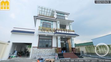 QUÁ ĐẸP với nhà 3 tầng mái Nhật do Maxhome thi công trọn gói tại Củ Chi | MH00652