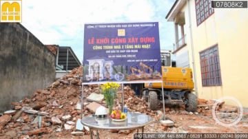 Tham gia lễ khởi công ngôi nhà 2 tầng 160m2 tại Đồng Nai | MH02231