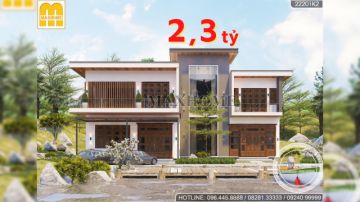 Thiết kế biệt thự hiện đại đẹp nhất năm 2022 | MH01331