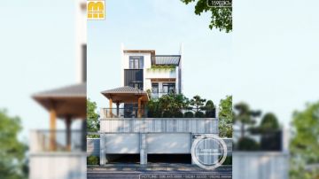 Thiết kế mẫu nhà ở hiện đại kết hợp với mô hình kinh doanh | MH01397