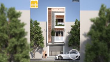 Thiết kế nhà hiện đại 3 tầng mặt tiền 4,3m xu hướng mới năm 2023 | MH01857