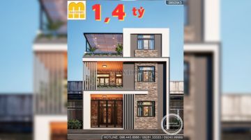 Thiết kế nhà hiện đại 3 tầng TIỆN NGHI, SANG TRỌNG ai nhìn cũng mê | MH02056