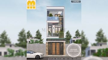 Thiết kế nhà phố 2 tầng 1 tum 4x10m siêu đẹp ở TP HCM | MH01732
